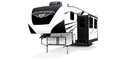 2024 KZ RV Sportster 331TH13 Fifth Wheel Toy Hauler Exterior Front 3-4 Off Door Slide Out