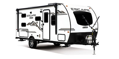 2021 KZ RV Escape E191BH Travel Trailer Exterior Front 3-4 Door Side