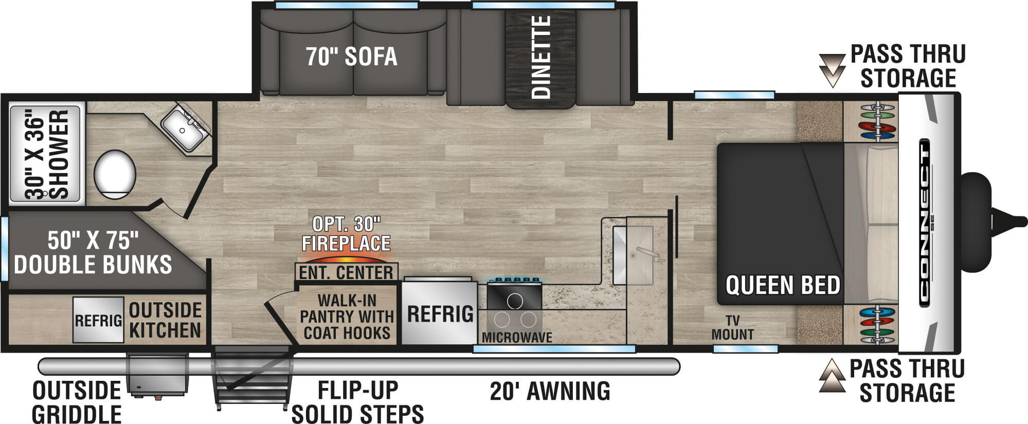 2023 Connect® SE C271BHKSE Travel Trailer | KZ RV