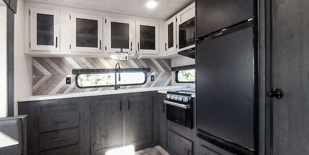 2023 KZ RV Sportsmen 303MB Fifth Wheel Kitchen