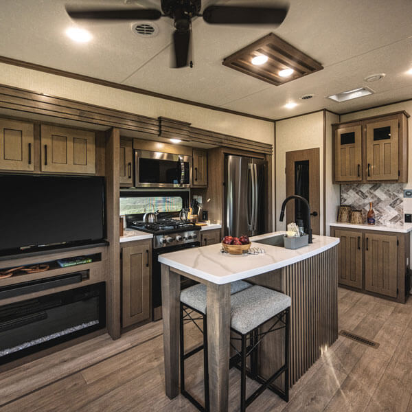 2024 KZ RV Durango D301RLT Fifth Wheel Kitchen