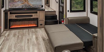 2024 KZ RV Durango Gold G391RKF Fifth Wheel Sofa Right Down