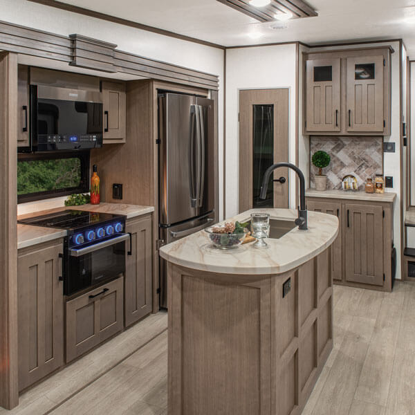 2024 KZ RV Durango Half Ton D283RLT Fifth Wheel Kitchen