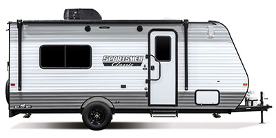 2023 KZ RV Sportsmen Classic 180TH Travel Trailer Toy Hauler Exterior Side Profile Door Side