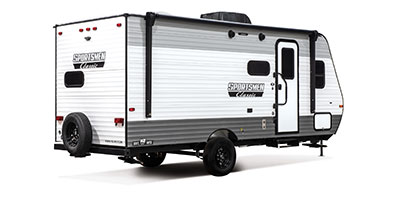 2023 KZ RV Sportsmen Classic 181SS Travel Trailer Exterior Rear 3-4 Door Side