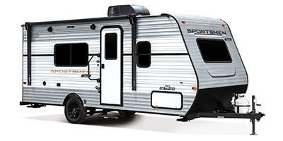 2024 KZ RV Sportsmen Classic 170MB Travel Trailer Exterior Front 3-4 Door Side