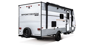 2024 KZ RV Sportsmen Classic 181BH Travel Trailer Exterior Rear 3-4 Door Side