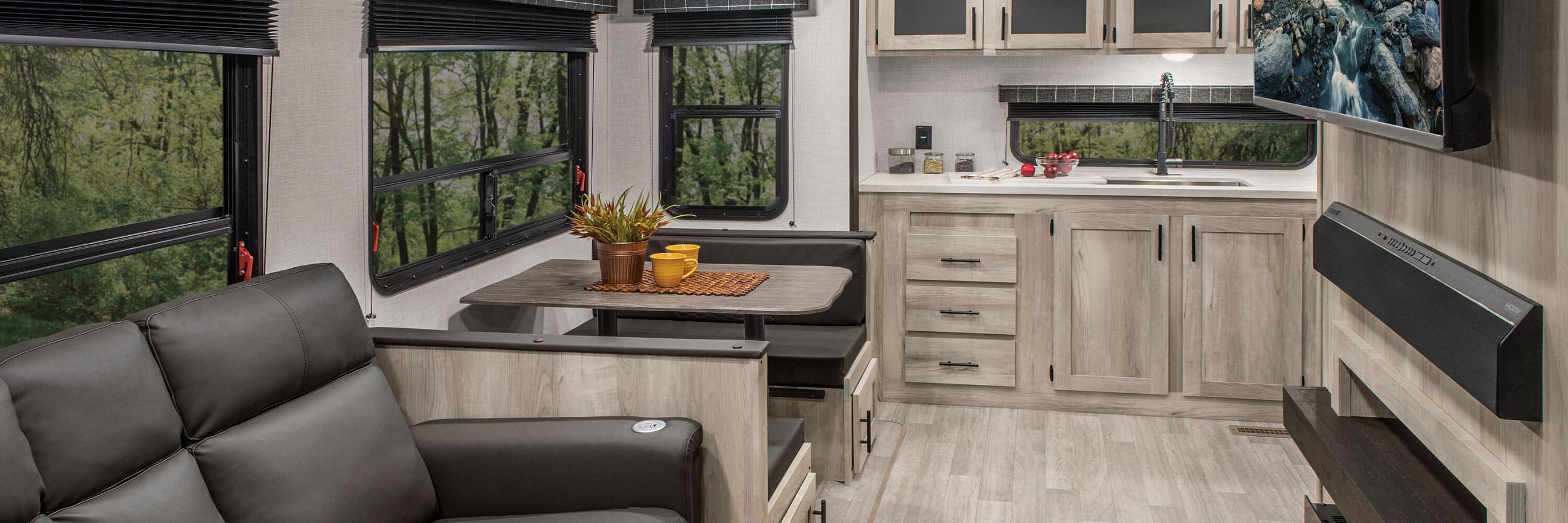 2024 KZ RV Sportsmen Value Packed Fifth Wheel Kitchen Dinette