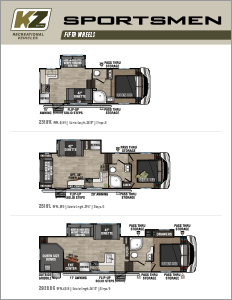 2024 KZ RV Sportsmen Fifth Wheels Floorplan Flyer