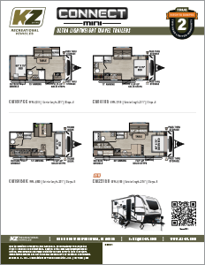 2025 KZ RV Connect Mini Ultra Lightweight Travel Trailers Flyer