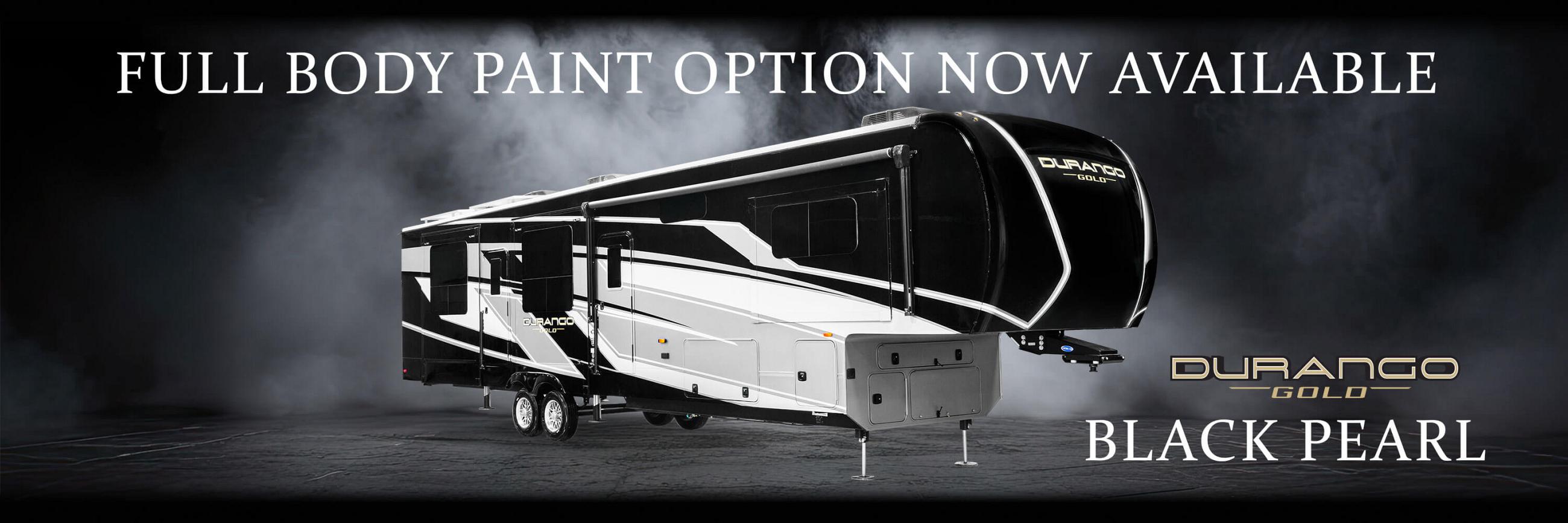 2025 KZ RV Durango Gold Fifth Wheel Black Pearl Full Body Exterior Paint Option Now Available