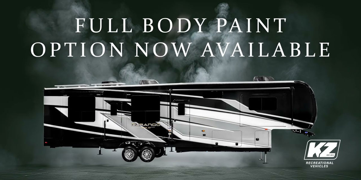 2025 KZ RV Durango Gold Fifth Wheel Black Pearl Full Body Exterior Paint Option Video