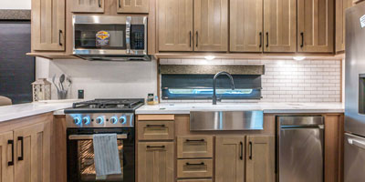 2025 KZ RV Durango Gold G393MKF Fifth Wheel Kitchen