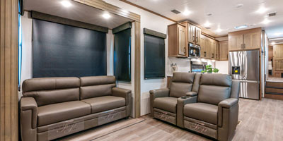 2025 KZ RV Durango Gold G393MKF Fifth Wheel Living Room