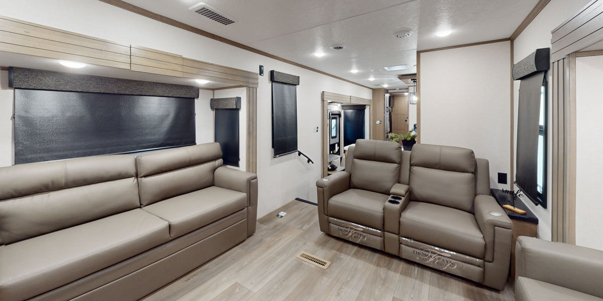 2025 KZ RV Durango Gold G388FLS Fifth Wheel Living Room