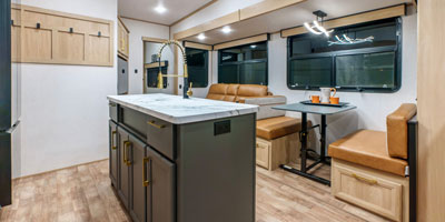 2025 KZ RV Ridgeway 35BH Fifth Wheel Kitchen Island