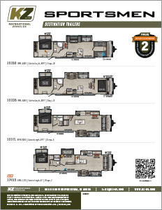 2025 KZ RV Sportsmen Destination Travel Trailers Flyer