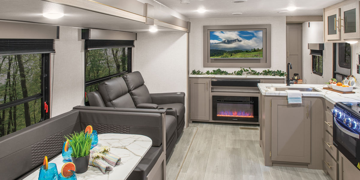 2025 KZ RV Sportsmen SE 332BHKSE Travel Trailer Living Room