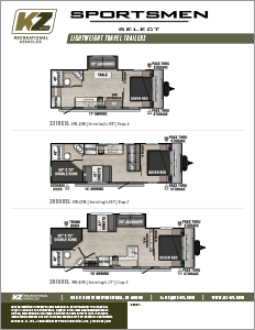 2025 KZ RV Sportsmen Select Value Packed Travel Trailers Flyer