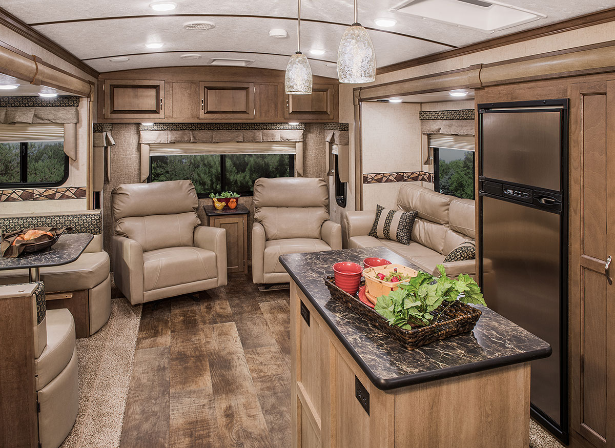 Travel Trailer With Large Living Room