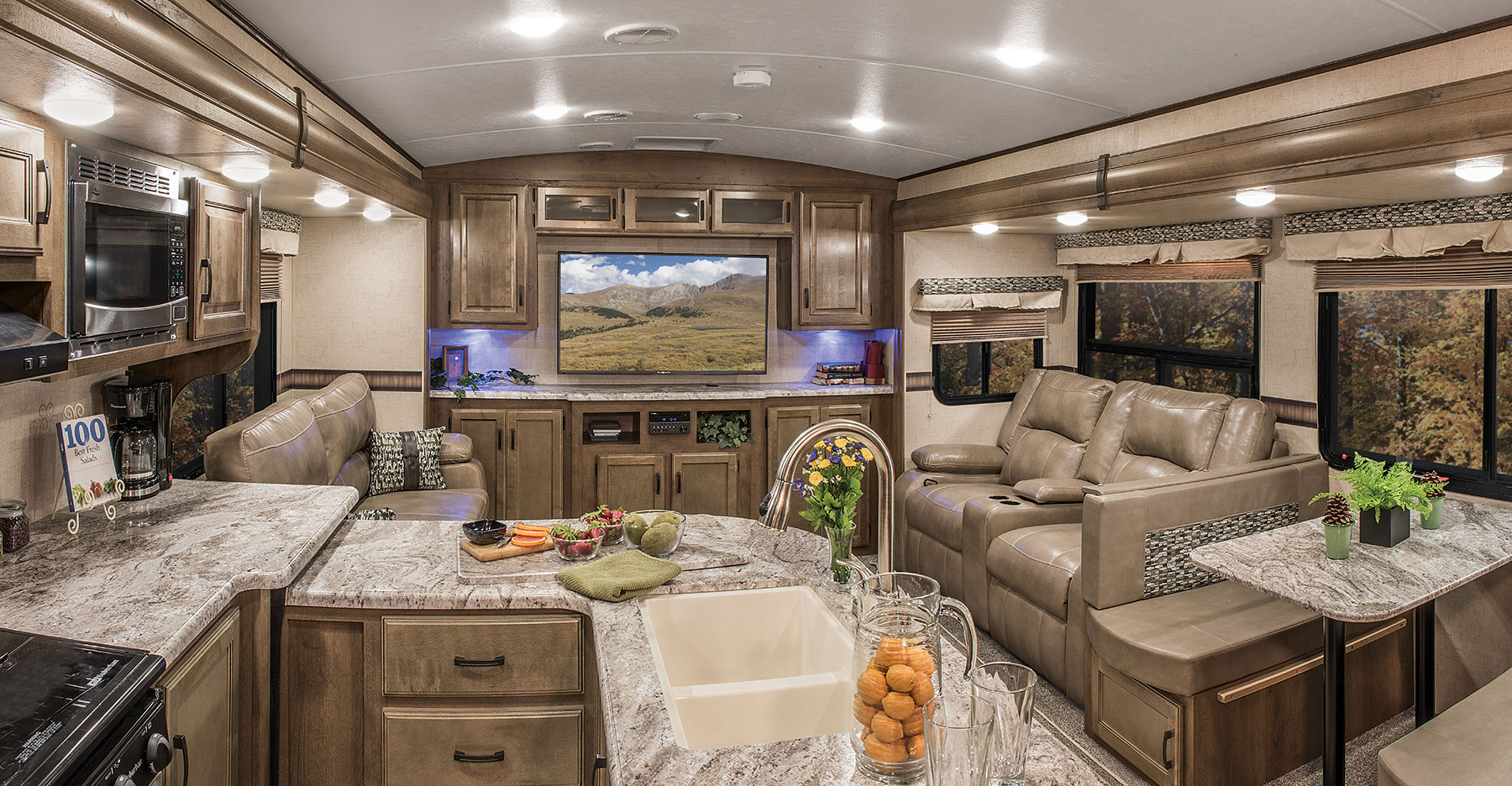 luxury travel trailers interior